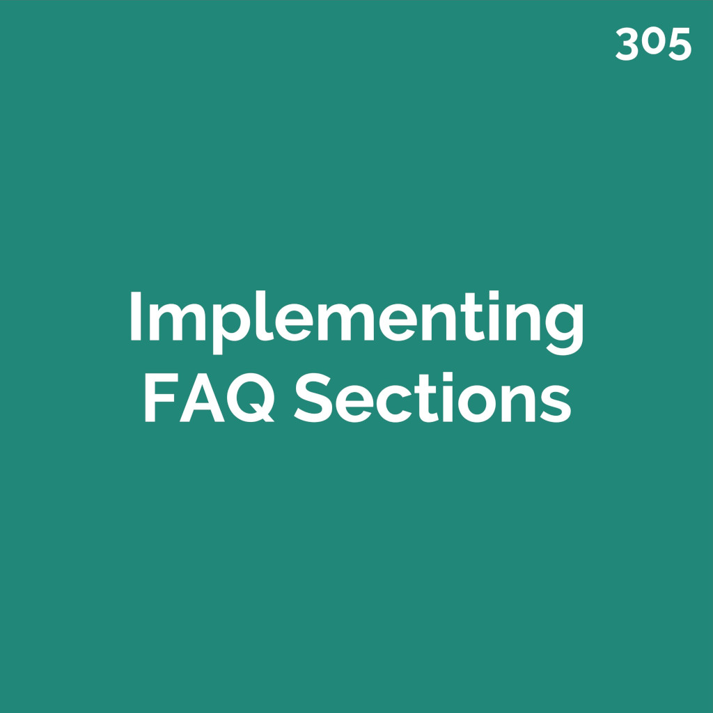 Implementing FAQ Sections