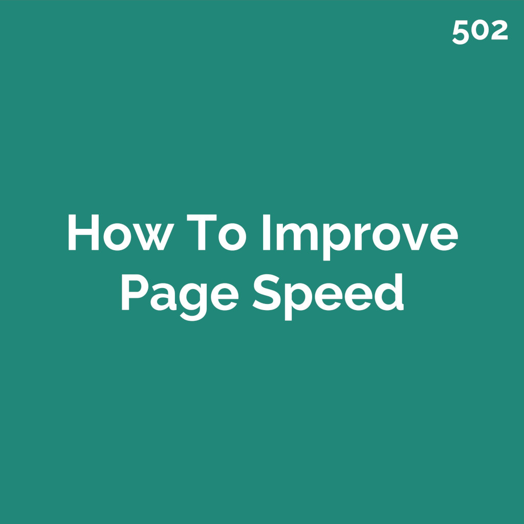 How To Improve Page Speed