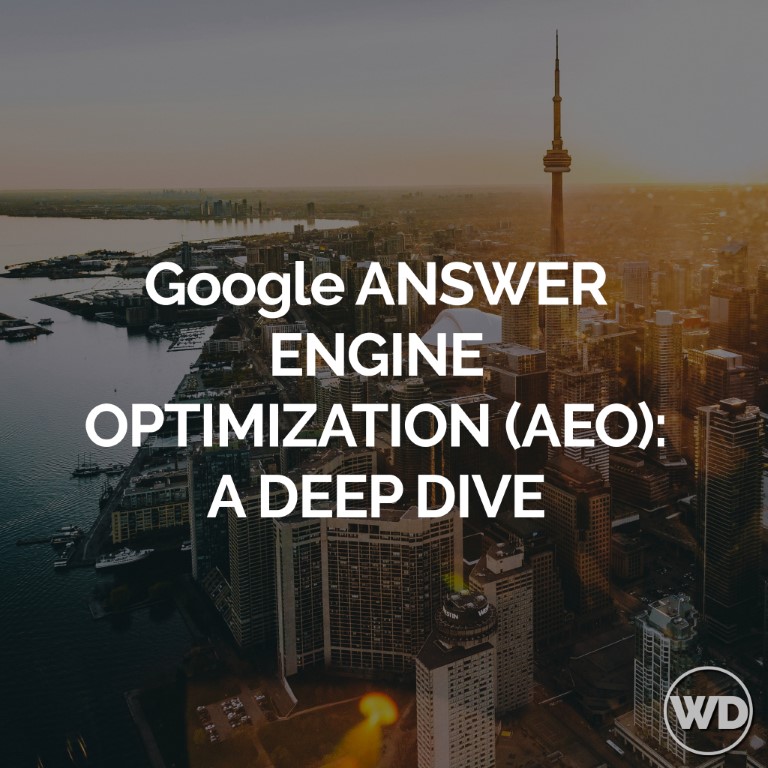 Google ANSWER ENGINE OPTIMIZATION (AEO)